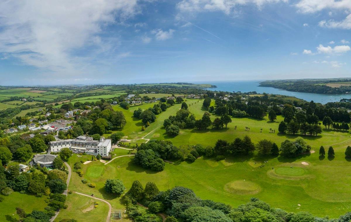 Budock Vean Hotel Aerial